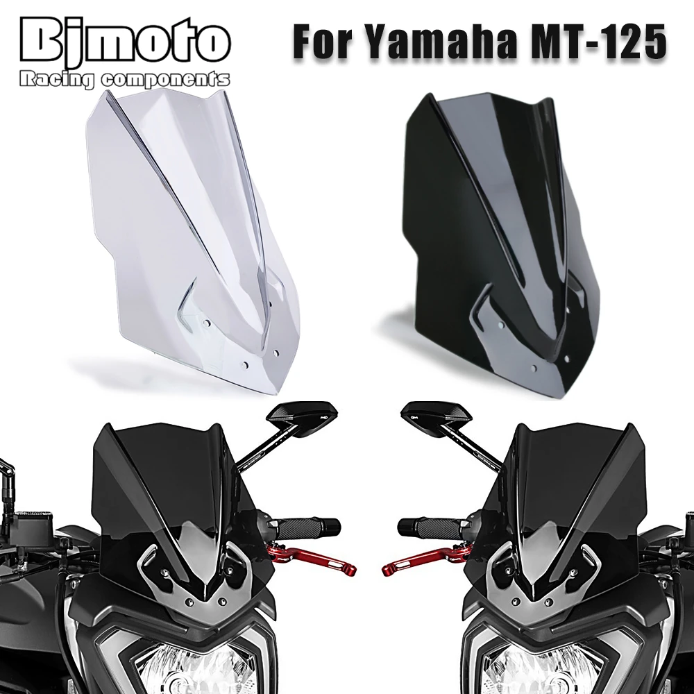 

For YAMAHA MT125 MT-125 MT 125 2015 2016 2017 2018 2019 Motorcycle Accessories Windscreen Windshield Wind Shield Deflector
