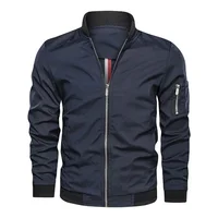 Men's Casual Thin Jacket Stand Collar Spring Autumn New Style plus Size Outerwear Comfortable Breathable Summer Fashion