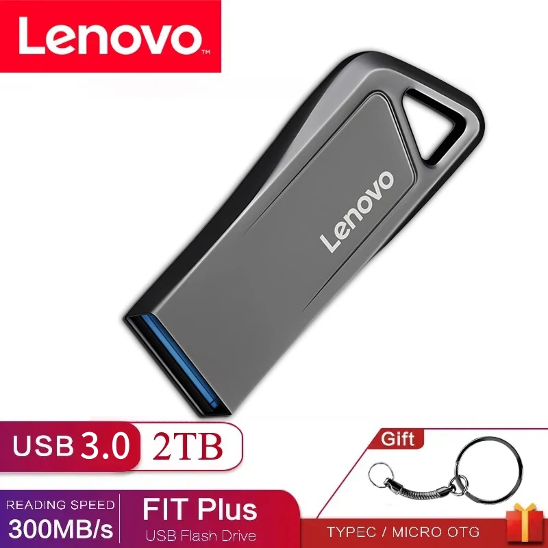 Lenovo Usb Flash Drive 1Tb Usb Stick Drive Usb 2Tb Impermeabile 3.0 Usb Flash Memory Stick Pen Drive 256Gb Per Telefono/Laptop