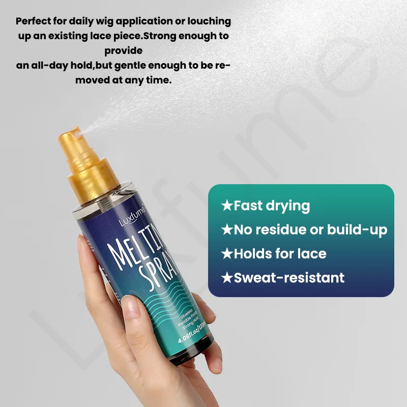 1pc Lace Melting Spray And Holding Spray(120ml), Extreme Hold Melting Spray  For Lace Wigs, Glueless, Strong Natural Finishing Hold, Dries Quickly, Wig  Melting Spray & Hair Adhesive For Wigs