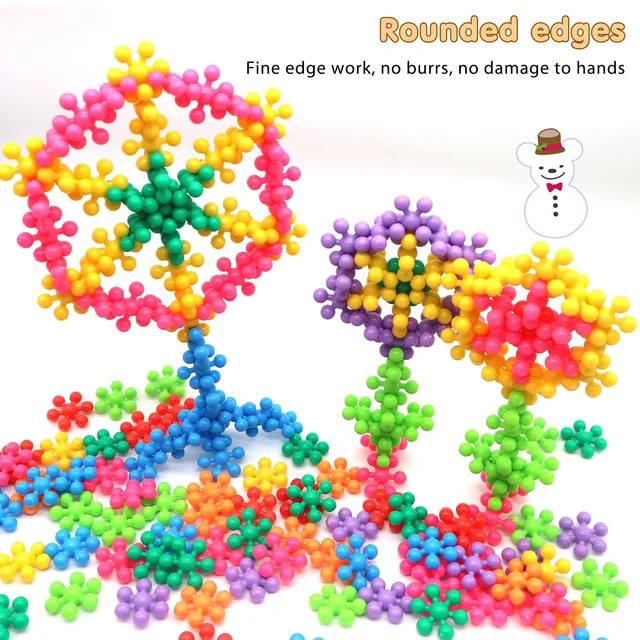 200 Pcs Building Blocks Promotes Fine Motor Skills Sensory Development, STEM Activities for Kids Interlocking Building Discs Toy 4