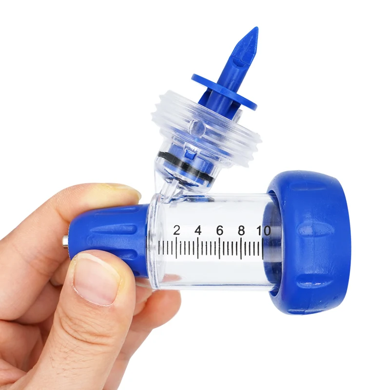 Siringa Vaccini Per Animali Regolabile 0-1 Ml - Pistola A Iniezione Continua Per Polli, Conigli, Maiali E Pollame