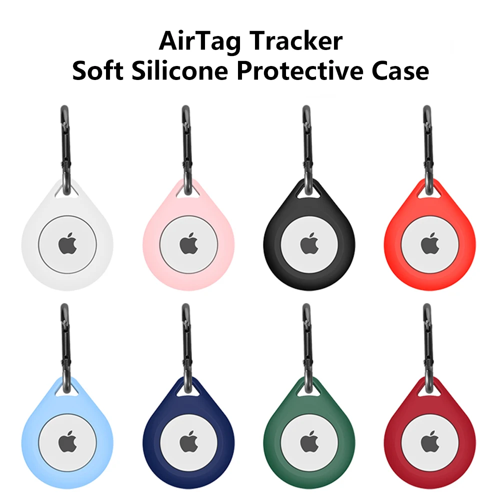 Apple Airtags  ü Ǹ ̽ Apple Airtag Locator Tracker  ȣ Ŀ Anti-lost Device Keychain Protect Sleev