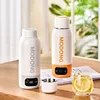 100-240V Electric Kettle 600ML Portable Heating Cup Multifunction Boiled Water Pot Smart Teapot Adjustable Temperature Kettles 2