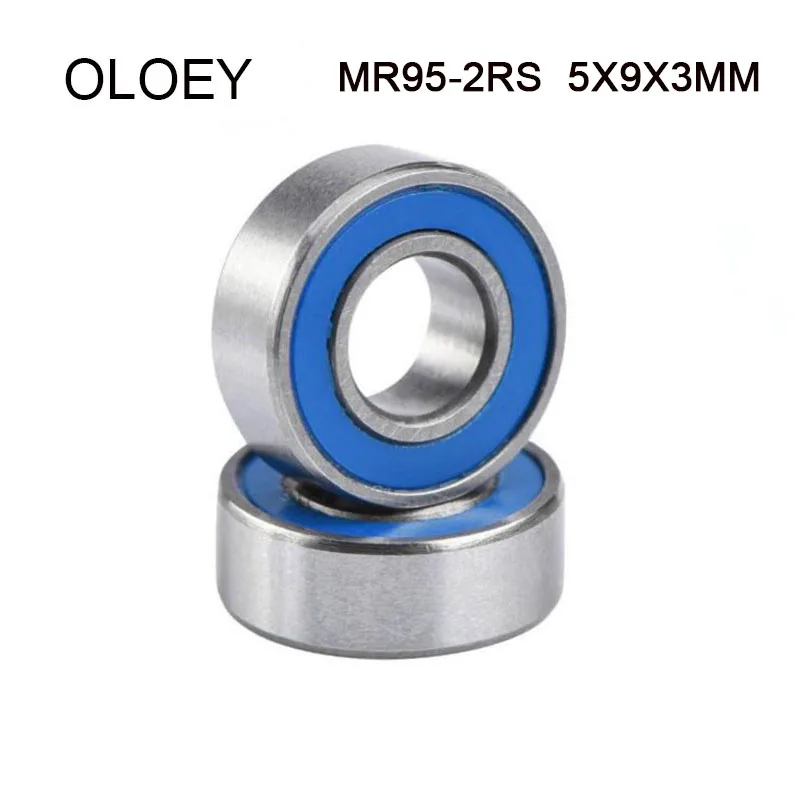 

OLOEY, 10/20 шт. MR95-2RS 5x9x3 мм, Миниатюрный подшипник, синее уплотнение, подшипник в сборе, подходит и высокого качества