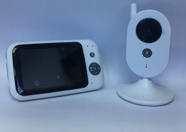 3.5Inch Screen Video Baby Monitor with Camera and Audio Night Vision,Two-Way Talk Temperature Monitor, VOX Mode, Lullabies 1