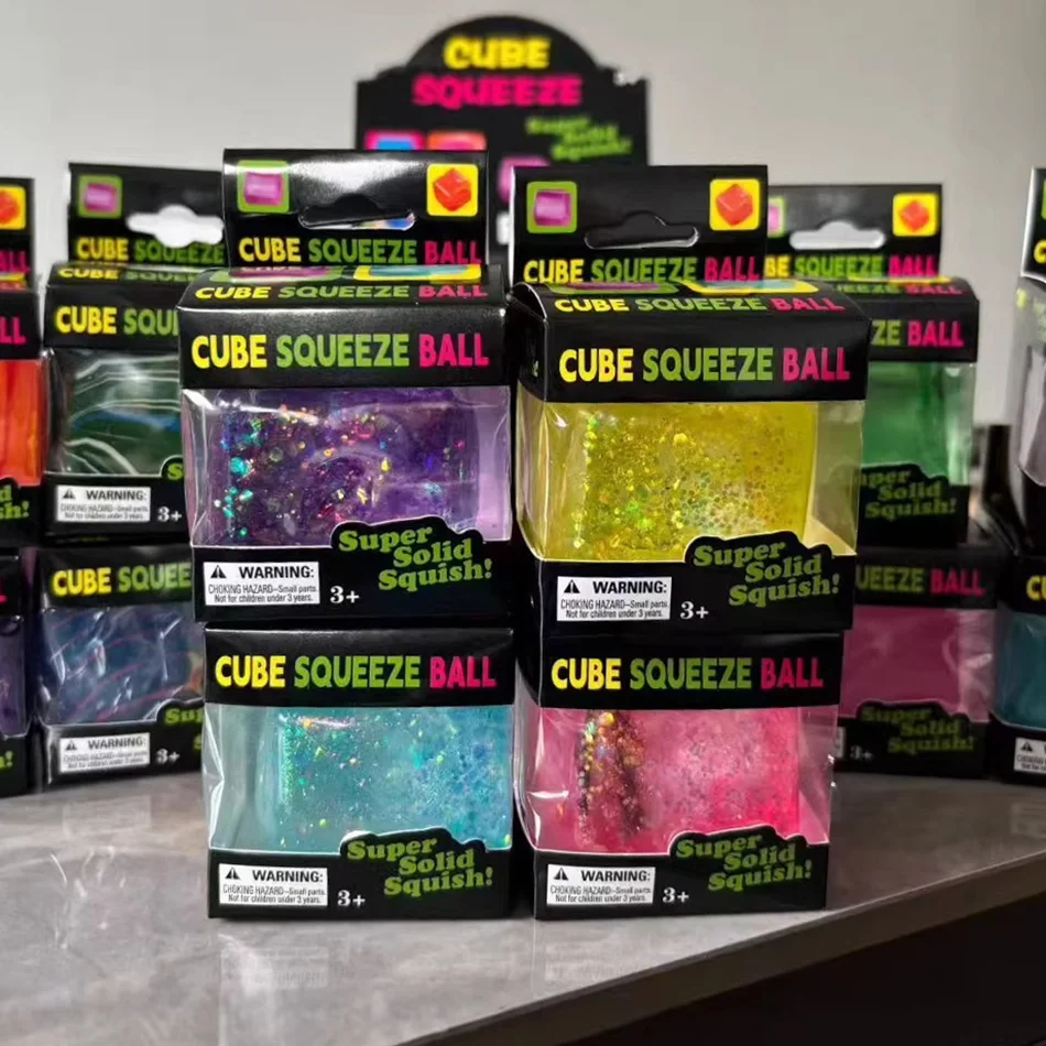 Ocean Sensory Fidget Cube - Stress Relief Squishy Toy Set