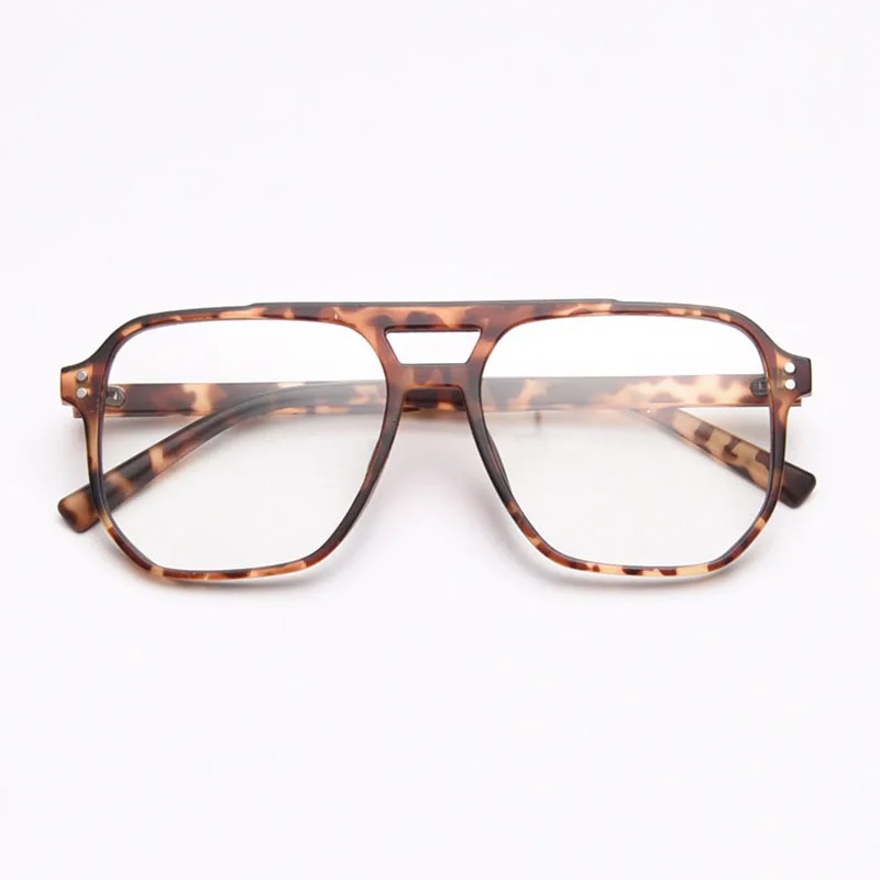 

Myopia Glasses Men Women Vintage Oversized Square Eyeglasses Frame Double Bridge Spectacles Prescription Glasses Tortoise Black