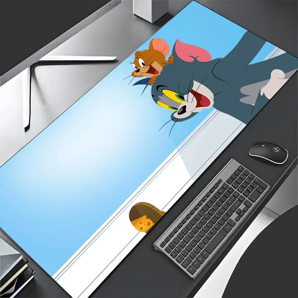 Tom E Jerry Mouse Pad Cartoon Lockedge Large Gaming Pad Computer Gamer Keyboard Mat Desk Mousepad Pc Desk Pad