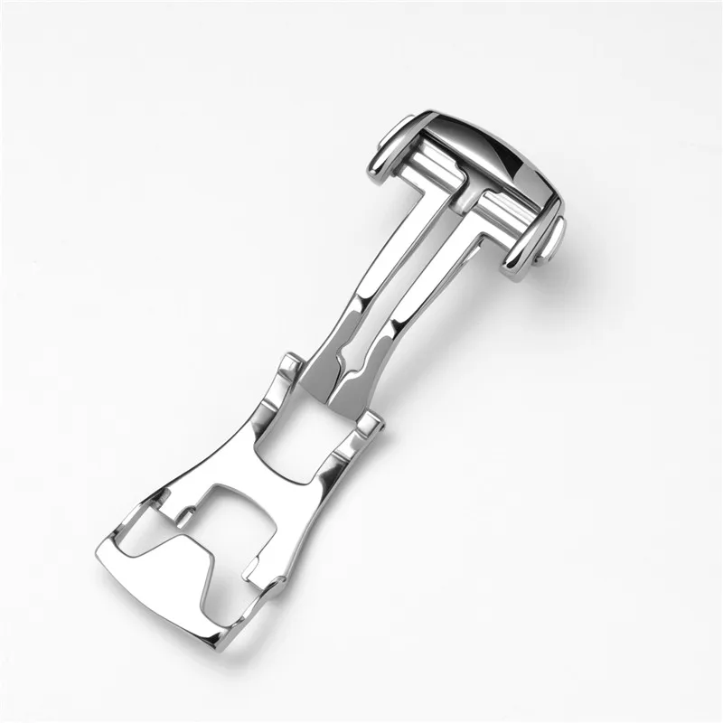 Premium Polished Stainless Steel Watch Clasp - Versatile Deployment Buckle for Watchband Accessories