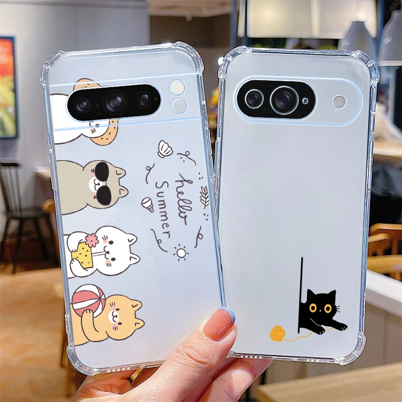 Funny Cat Transparent Phone Case - Enhanced Protection and Style