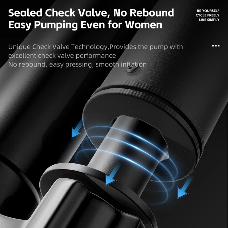 WEST BIKING 120PSI Bike Pump Portable Floor Bicycle Pump For Schrader/Presta Valve Bike Tire Inflator MTB Road Bike Accessories