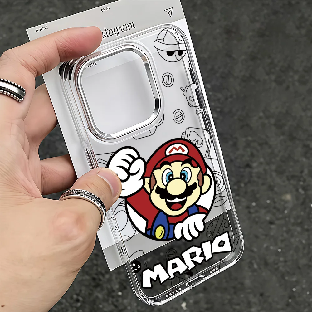 Sleek Transparent Hot Classic M-Marios Phone Case