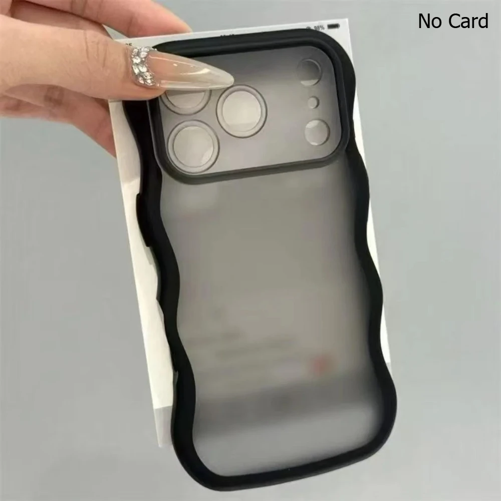 Luxury Wavy Lines Matte Shockproof Soft Silicone Phone Case