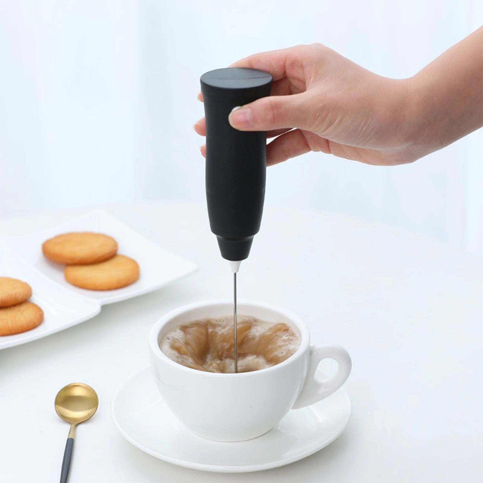 Frother Handheld Iron USB Rechargeable Milk Frother Mini Frother With Stand,Kitchen  Gift Hand Frother - AliExpress