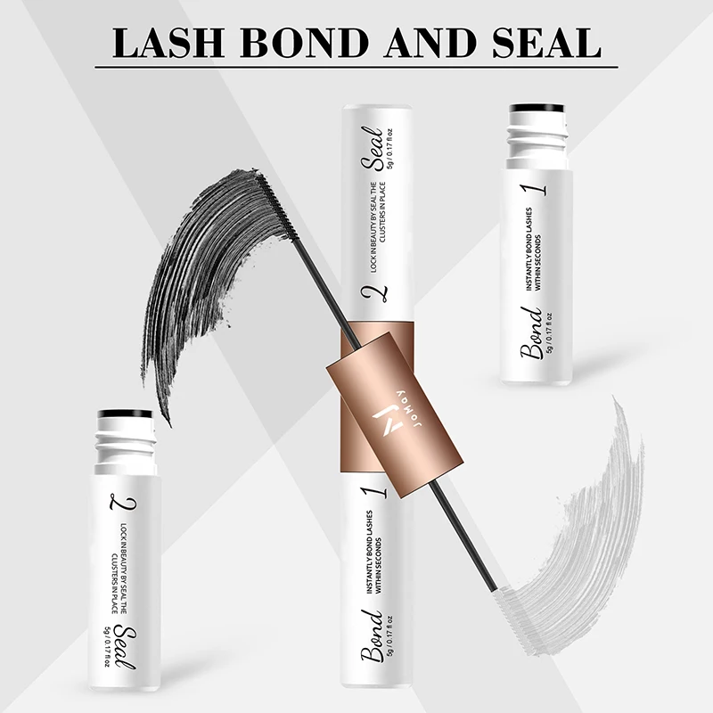 

JOMAY Lash Bond and Seal 10ml Individual Lashes Glue and Seal Super Strong Hold DIY Lash Extension and Lash Glue Remover 5ml Kit