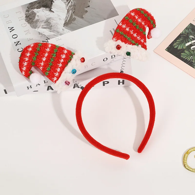 Christmas Headband Kids Adult Santa Claus Elk Xmax Tree Hair Accessories Photo Props Christmas Decoration New Year Gifts