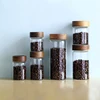 Coffee Beans Storage Container Glass Tube With Wood Tool Bottled Tubes Grain Storage Wooden Sealed Canisters Barista Tool Gift 1
