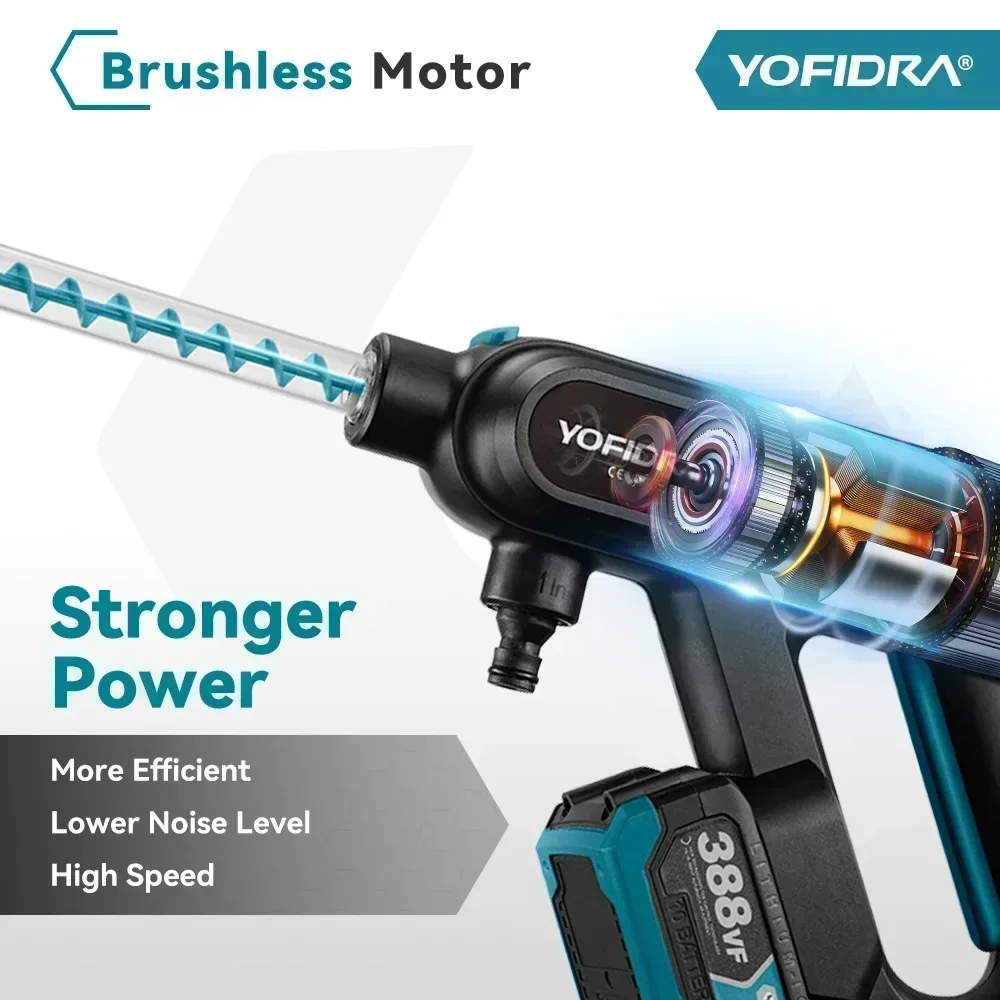 YOFIDRA Brushless High Powered Pressure Washer Gun - Image 3