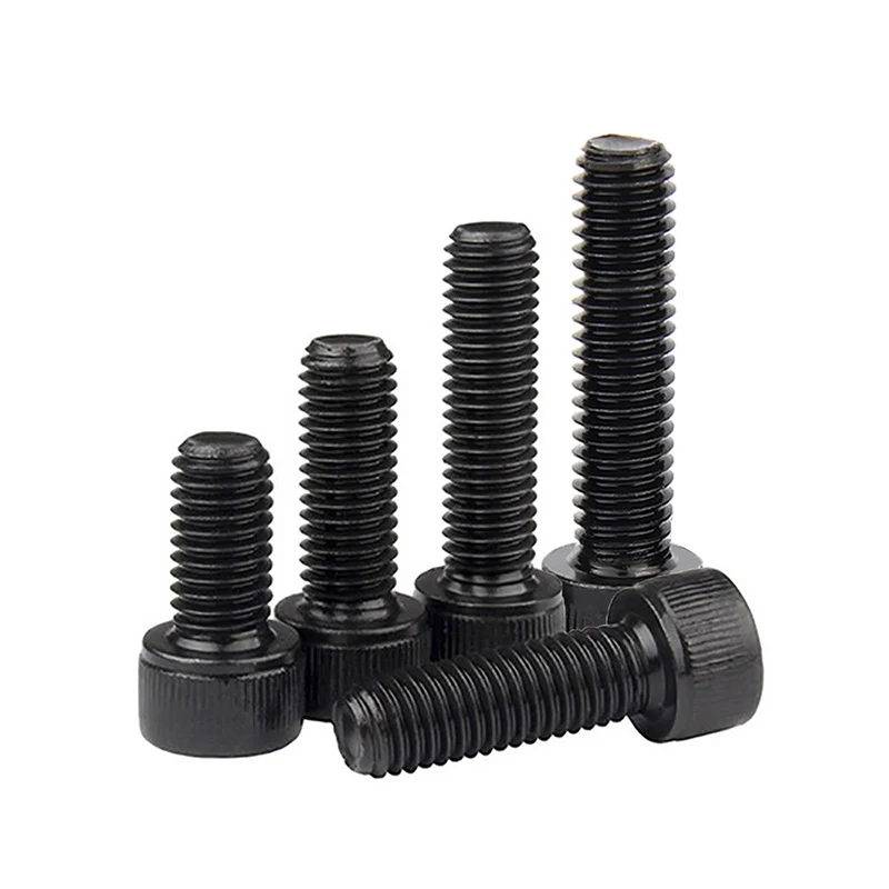 Hexagon Socket Cap Screw 5/10/50Pcs M1.6-M8 Black Grade 12.9 Carbon Steel DIN912