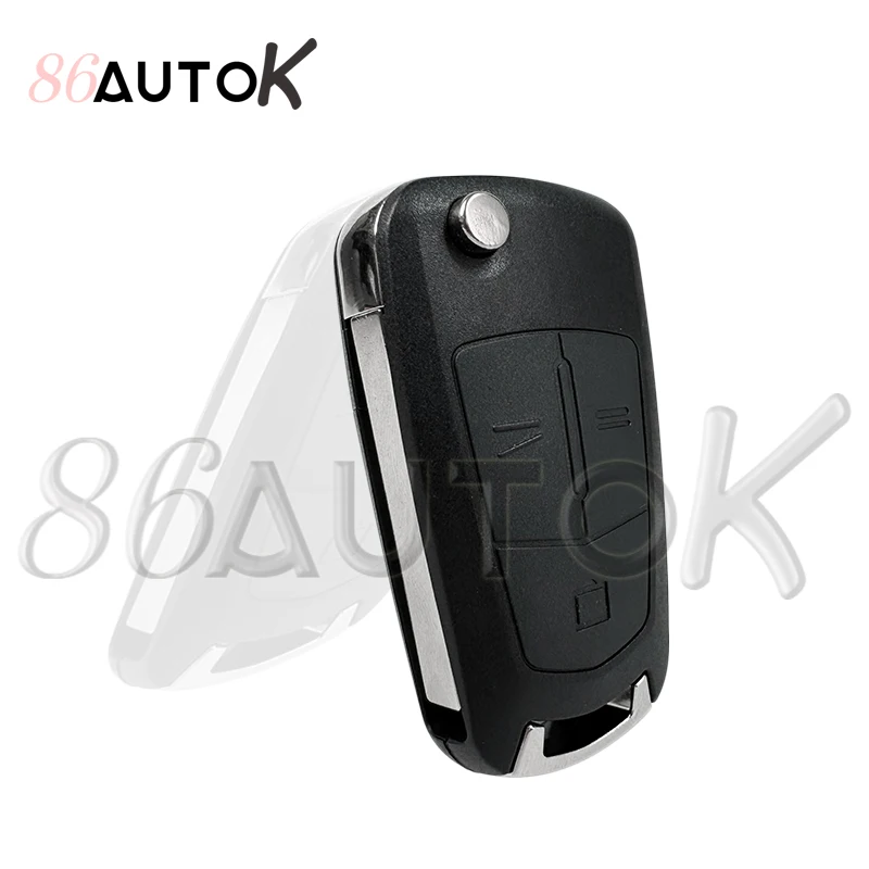 Car Key Flip Remote Key Fob Shell Case Replacement for Opel Astra H Zafira Vectra C Vauxhall Corsa D Signum Meriva Car Shell Key Fob Replacement
