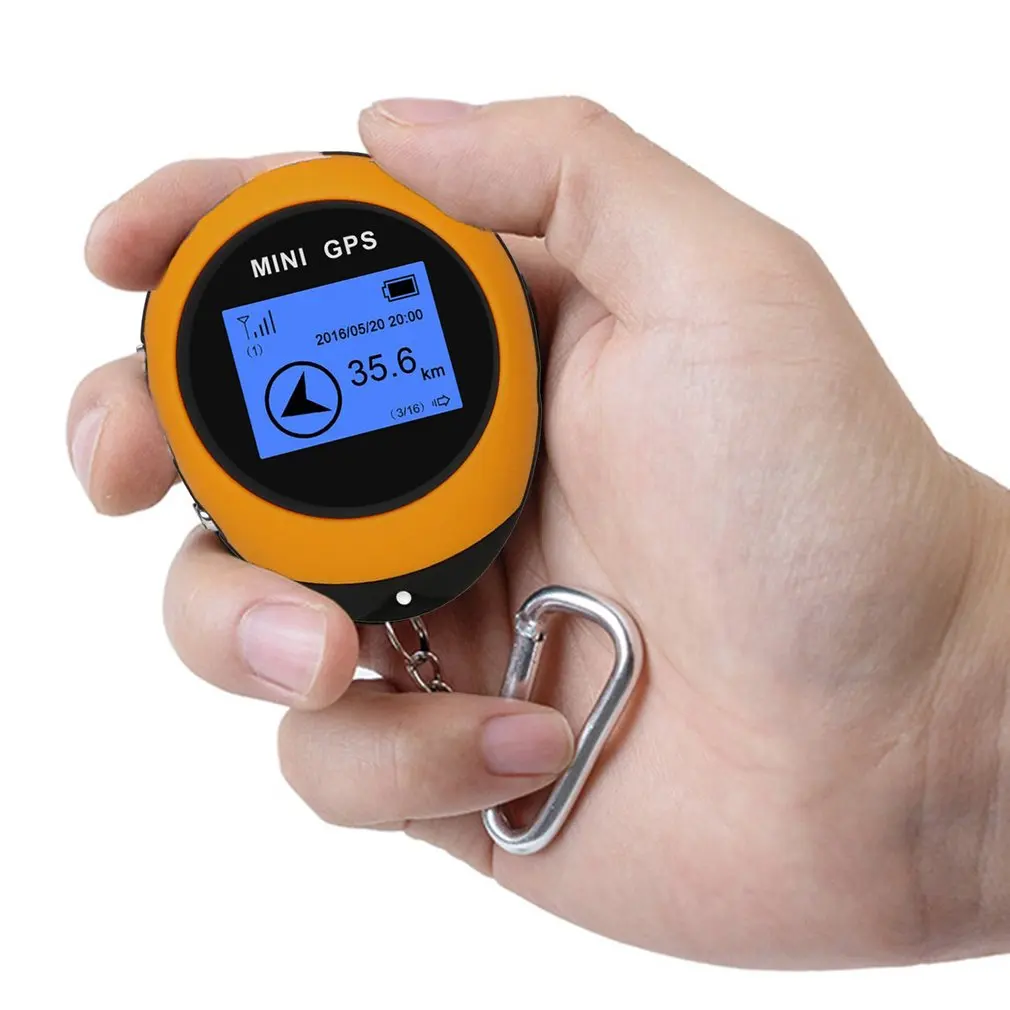 Hot Mini GPS Positioner Handheld Satellite GPS Positioner Compass With Buckle For Outdoor Sport Travel Hiking Locator