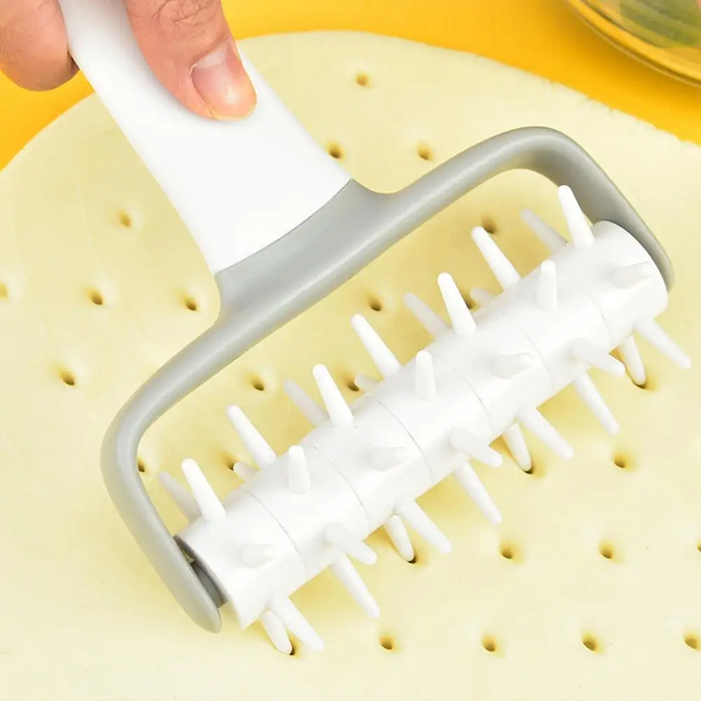 Turning Smooth Baking Tool 1 Set 5 Colors Cookie Cake Net Dough Roller Cutter Pizza Dough Roller Cutter for Restaurant