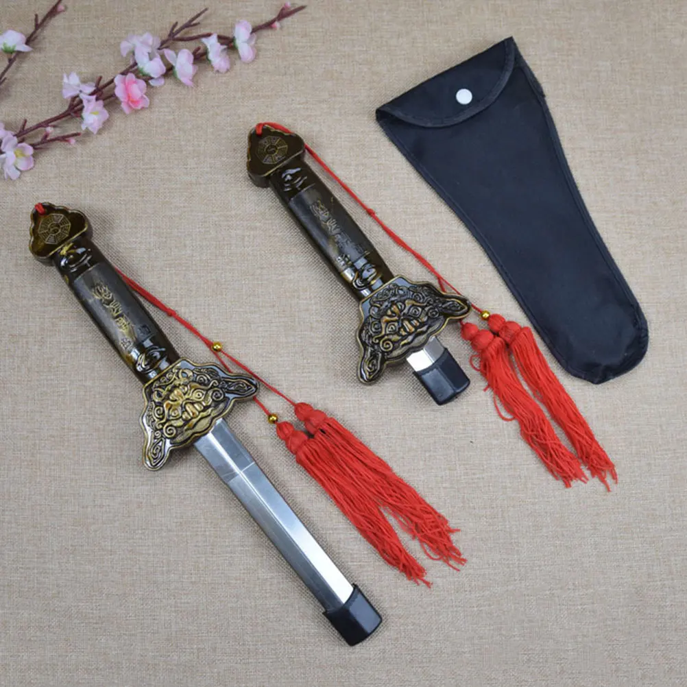 Chinese Retractable Tai Chi Sword Sword Outdoor Sports Toy Classic Tassel Performance Carving Prop Decoration Accessories