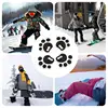 4pcs Snowboard Deck Pads High quality soft rubber material Anti-slip stickers Not easy to break deform Durable Exquisite fitting 5