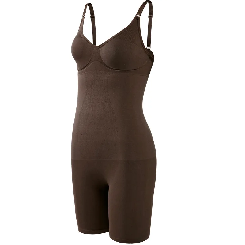 Seamless Women Bodysuit Butt Lifter Shapewear Waist Trainer Body Shaper Strappy-Back Chest Enhancing Corrective Underwear Corset