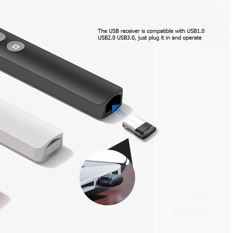 2.4GHz 무선 파워 포인트 펜 프리젠 테이션 리모콘 2.4g USB 원격 제어 플립 발표자 포인터 N35 RF PPT 슬라이드 어드밴서 펜