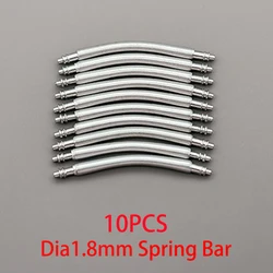Premium 316L Stainless Steel Curved Watch Strap Spring Bars, 10PCS, 1.5mm & 1.8mm Diameter, Fits 16mm - 24mm Widths - 23mm (1.8mm)