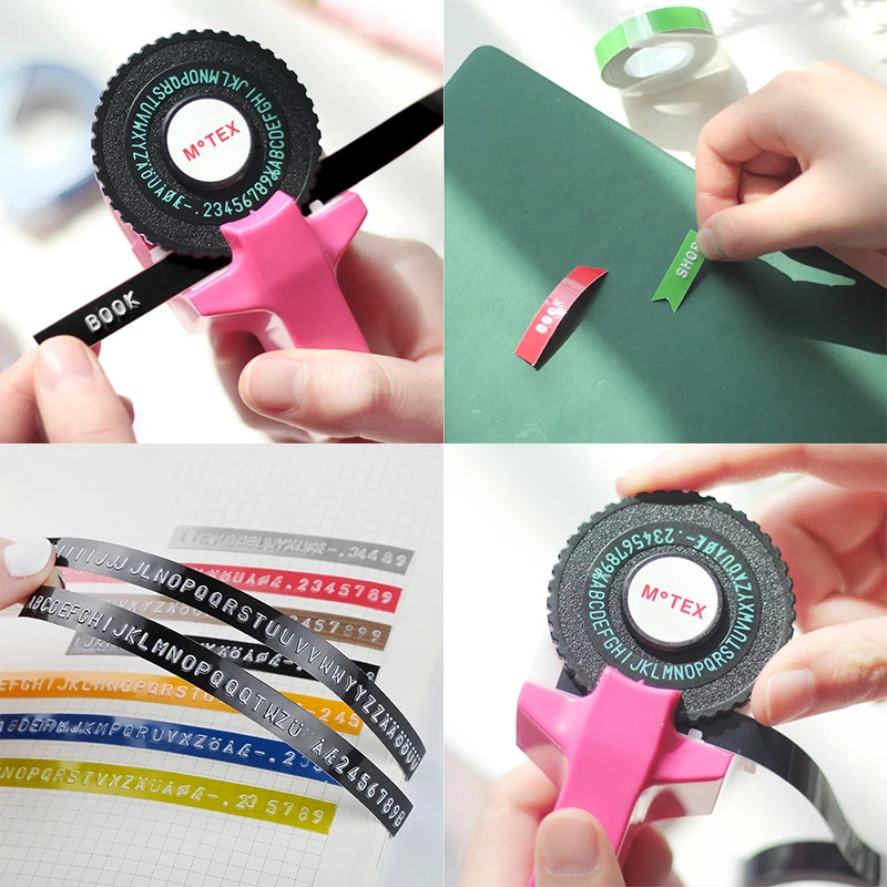 Embossing Machine 3D Embossing Typewriter Manual Label Machine for Household Curtain Decorative Tape Paper