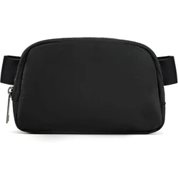 Chic Women's Crossbody Fanny Pack with Adjustable Strap (Black)