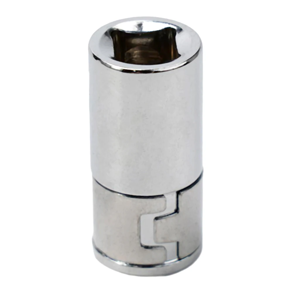 

1pc Socket Adapter Chrome Vanadium Steel 1/4" Square Drive To 1/4" Hex Shank Socket Bits Converter Screwdriver Holder