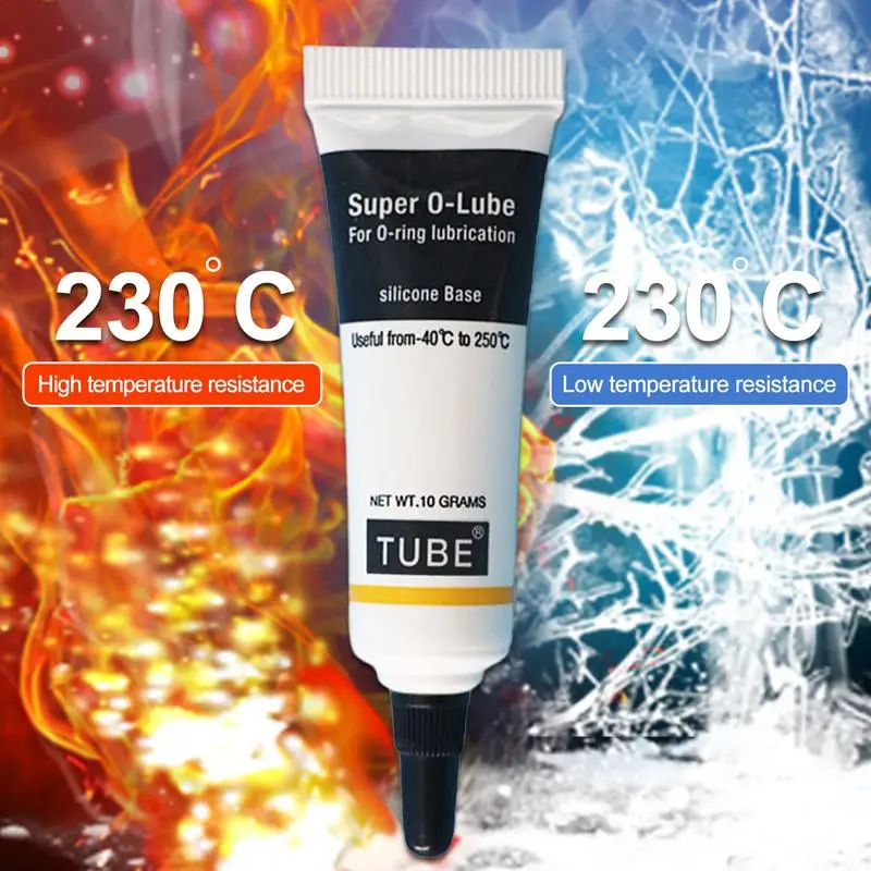 10g Waterproof Food Grade Silicone Grease Lubricant Home Improvement Adhesives Sealers Coffee Machine O-ring Lubrication 1 2Pcs