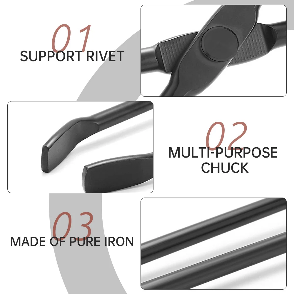 Fire Tong Charcoal Clip Metal Wooden Barbecue FireTongs Heat-resistant Carbon Picking Clip Outdoor Picnic Fireplace Clamp fireplace tools