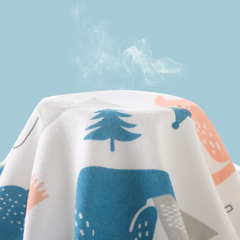 Infant Toddler Cartoon Printed Sleeping Dress Spring Autumn Baby Boy Girl Long Sleeve Cotton Robe for kids Sleep Nightgowns
