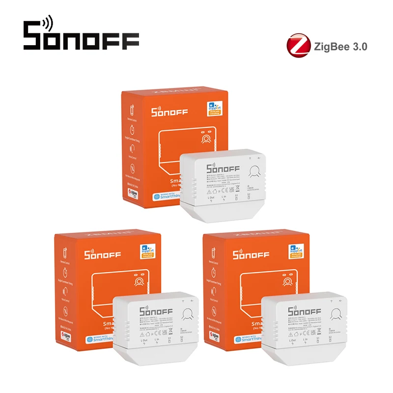 SONOFF - Interruptor inteligente sin neutro Zigbee 3.0