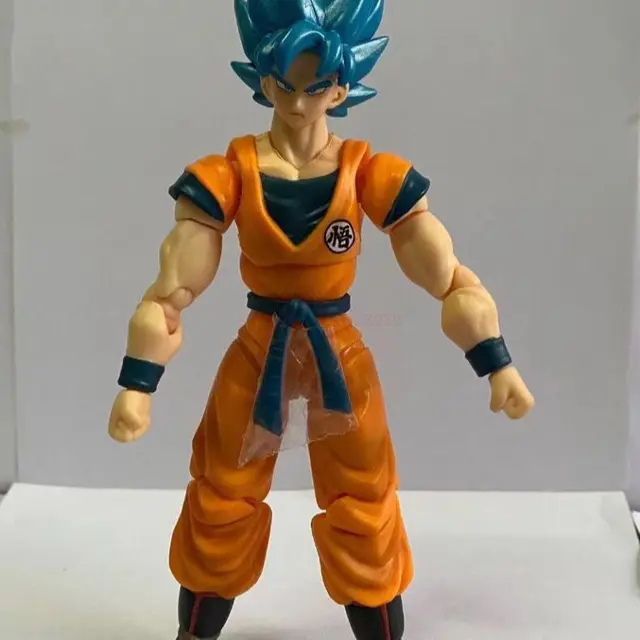 Compre 17cm Dragon Ball SHF Super Saiyan Blue Hair Son Goku PVC Action  Figure Boxed Movable Joints Model Collectibles Toys Gfit barato — frete  grátis, avaliações reais com fotos — Joom