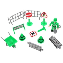 

1 Set Simulation Traffic Sign Artificial Roadblock Traffic Indicators Toys