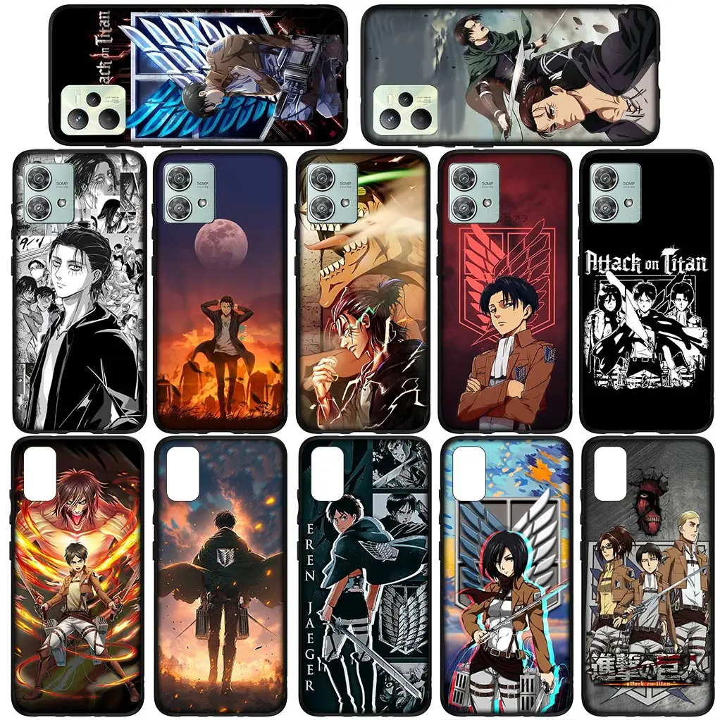Levi & Eren Jaeger Attack on Titan Soft Phone Case Cover