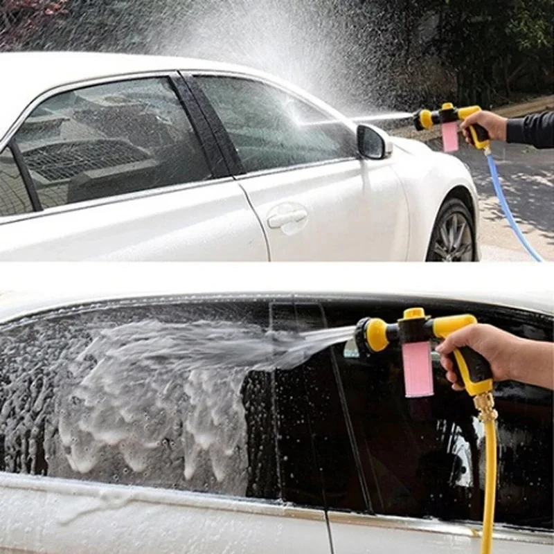 Portable Auto Foam Lance Water Gun High Pressure 3 Grade Nozzle Jet Car Washer Sprayer Cleaning Tool Automobile Wash Tools 4