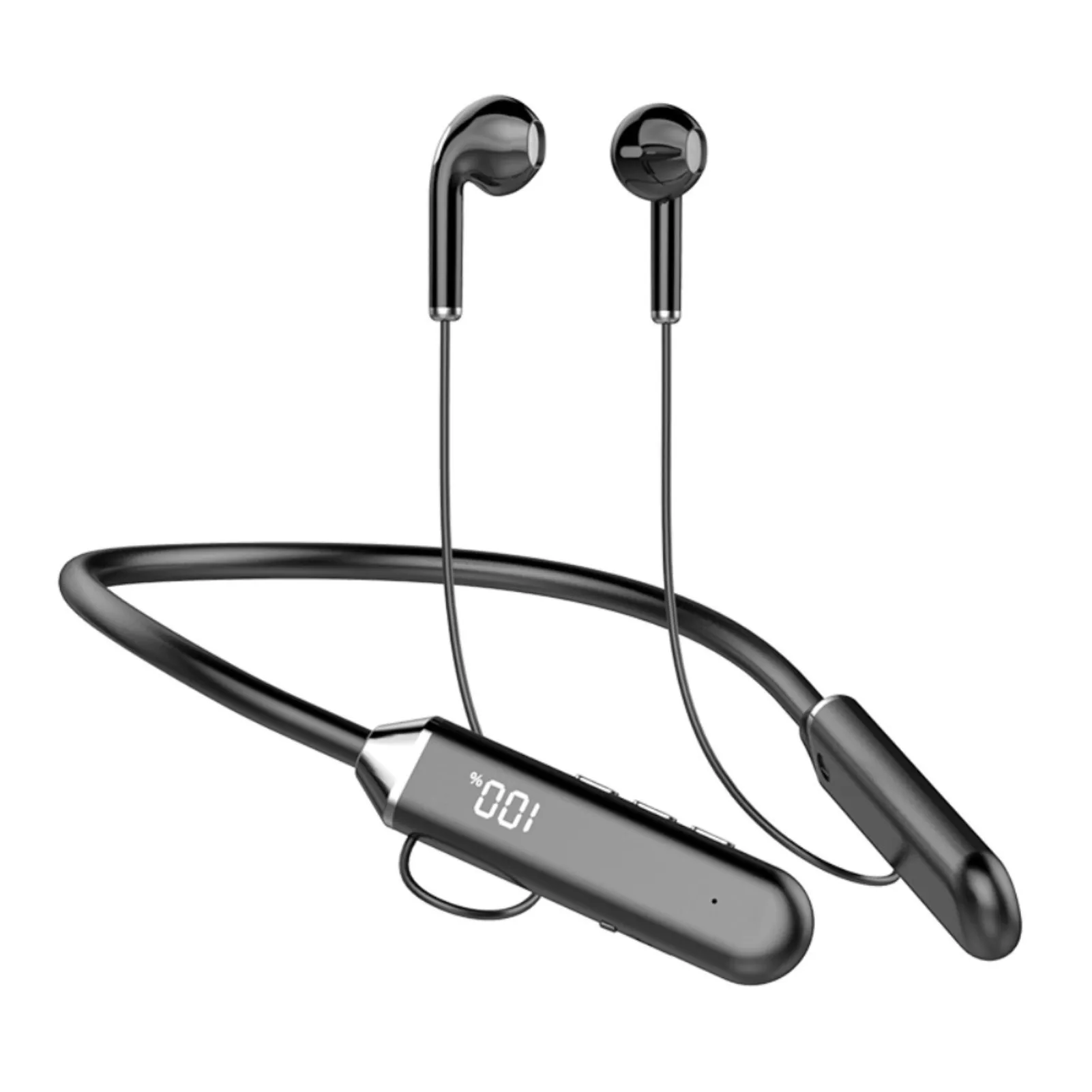 

2023 New Neck Mounted Wireless Headset Bluetooth 5.2 Magnetic LED Display HIFI Stereo Waterproof Motion Noise Reduction Headset