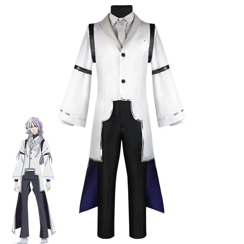 

Sigma Cosplay Anime Bungou Stray Dogs 4th Costume Sigma Trench Uniform Suit Creative Halloween Christmas Party Outfit For Adult