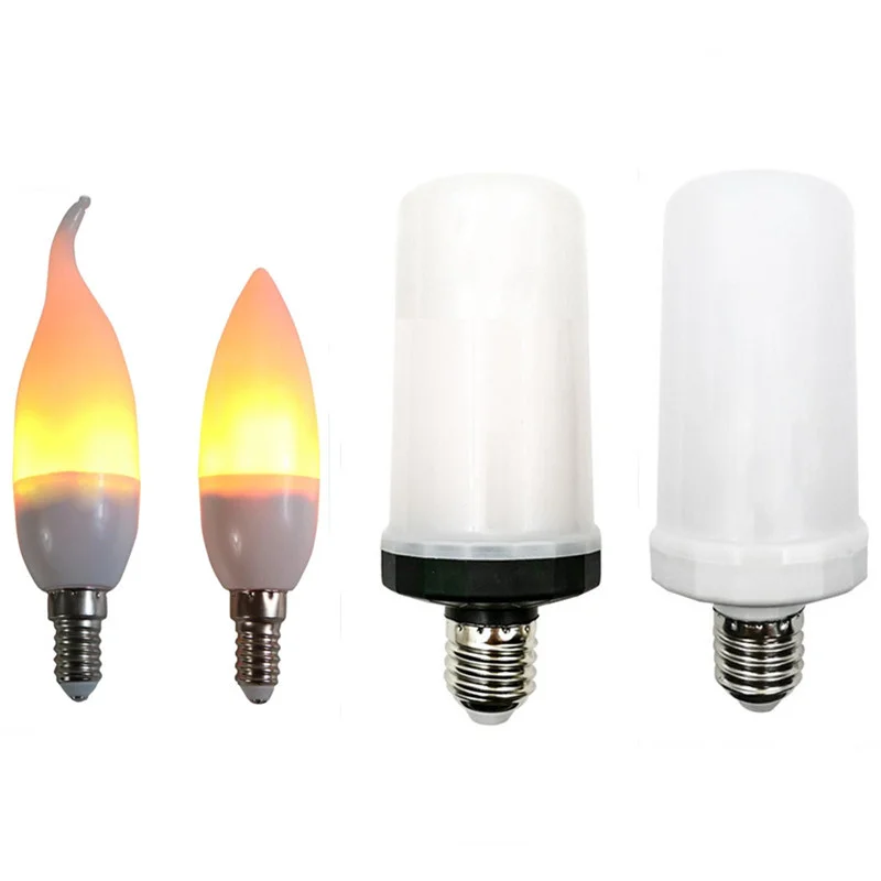 

4 Modes E27 LED Flame Bulb With Gravity Sensor Upside Down Effect Simulated Decorative Vintage Atmosphere Lighting Lamp