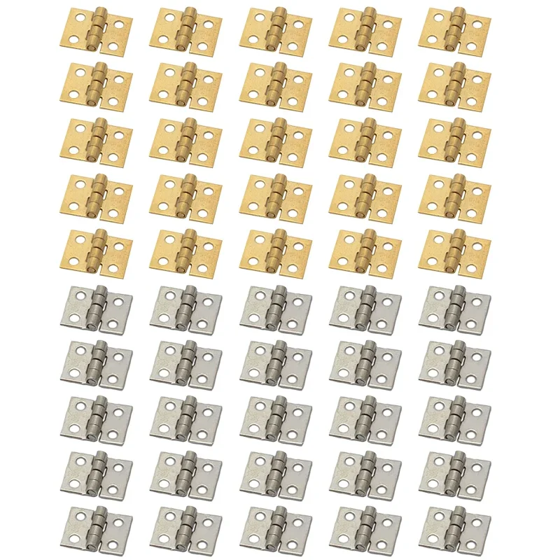 thumbnail image 2 of Pack Of 4 Small Hinges With Screws Jewellery Box Dolls House Antique Brass 18mm X 15mm~5060245894036 01c Mp 2 of 14