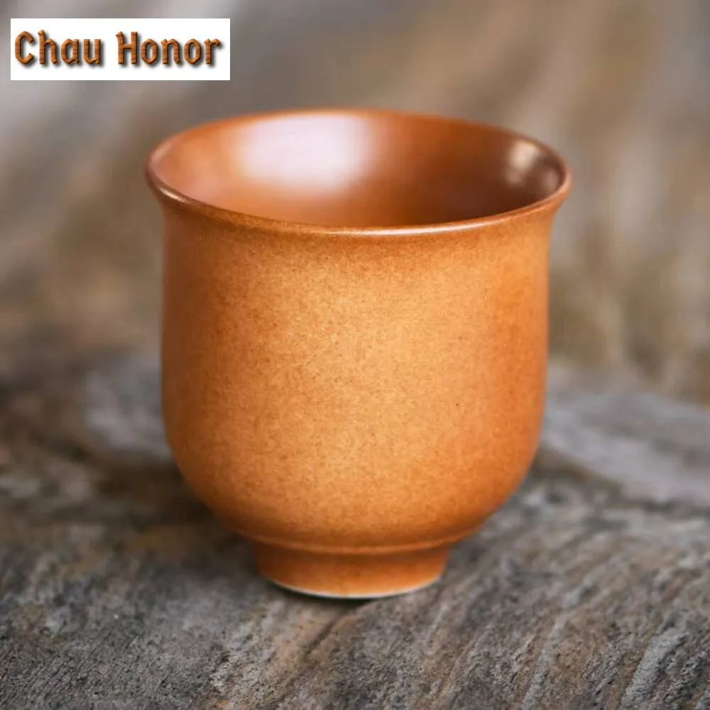 2pc/set Antique Musical Instruments Ceramic Teacup Chinese Sheng Small Mug Large Master Cup Dunhuang Wall Painting Teaware 90ml