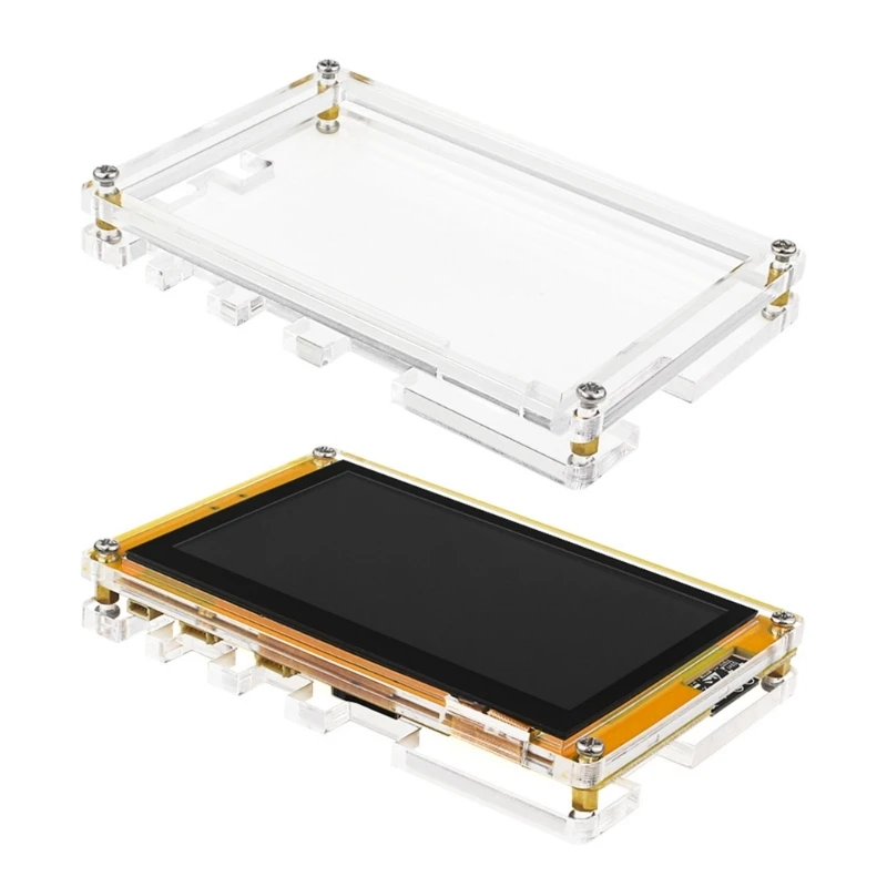 

YYDS ESP32 Макетная плата Акриловый корпус 4,3-дюймовый LVGL Интеллектуальный экран Прозрачный защитный чехол Фиксированный