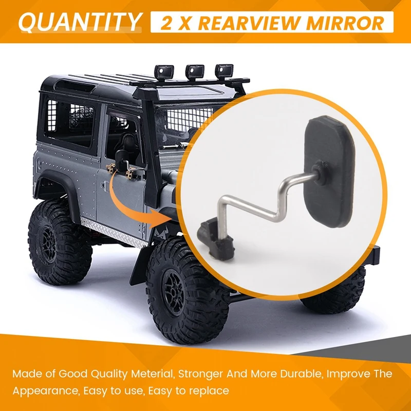 Rearview Mirror Driving Mirror For MN D90 D91 D99 MN-90 MN99S 1/12 RC Car Upgrade Parts Accessories